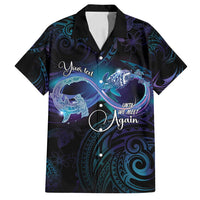 Polynesian Personalized Memorial Family Matching Summer Maxi Dress and Hawaiian Shirt Oceanic Infinity Symbol - Until We Meet Again LT7 Dad's Shirt - Short Sleeve Black - Polynesian Pride