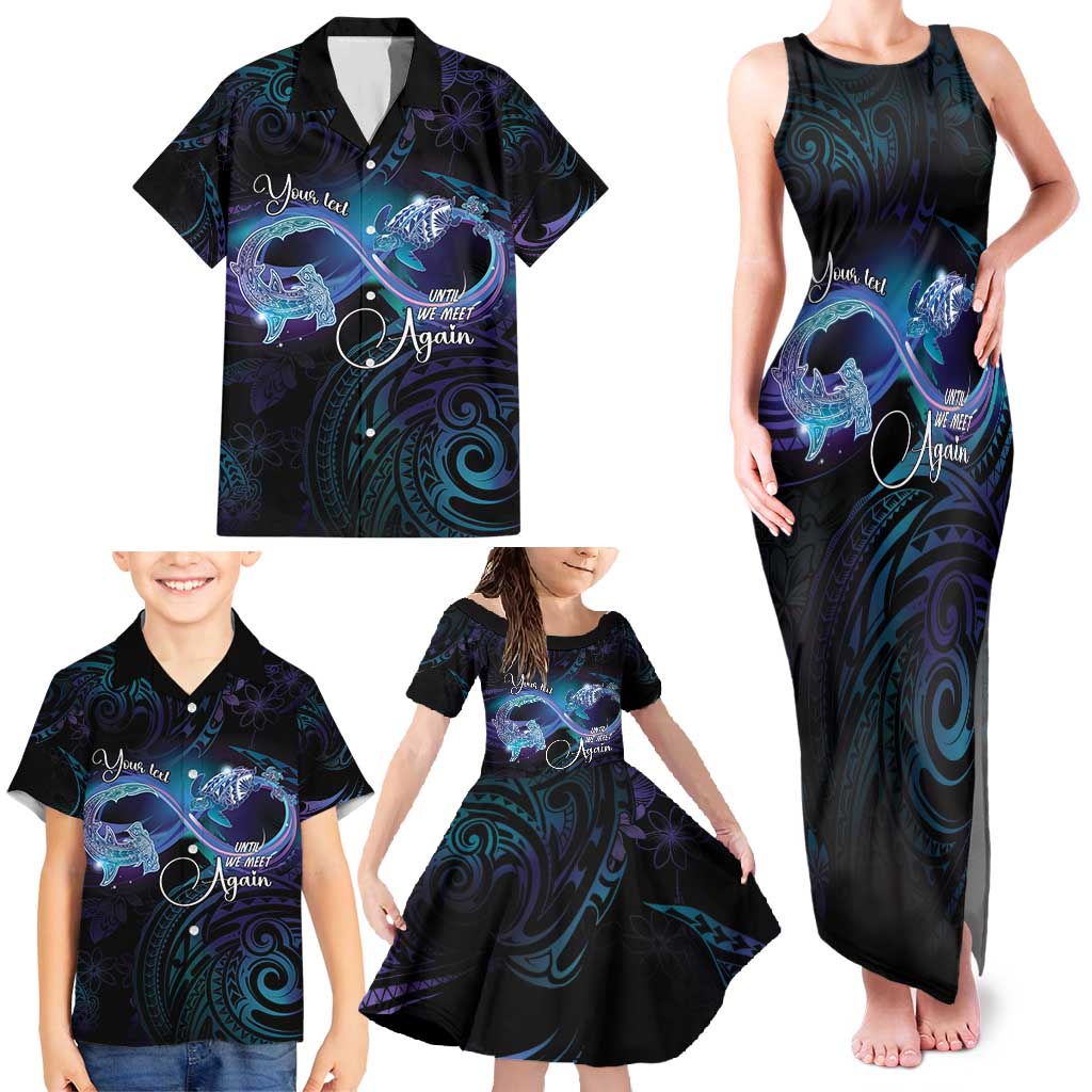 Polynesian Personalized Memorial Family Matching Tank Maxi Dress and Hawaiian Shirt Oceanic Infinity Symbol - Until We Meet Again LT7 - Polynesian Pride