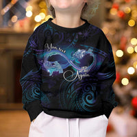 Polynesian Personalized Memorial Kid Ugly Christmas Sweater Oceanic Infinity Symbol - Until We Meet Again LT7 - Polynesian Pride