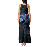 Polynesian Personalized Memorial Tank Maxi Dress Oceanic Infinity Symbol - Until We Meet Again LT7 - Polynesian Pride