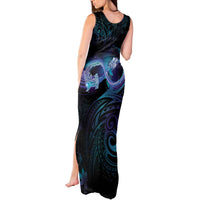 Polynesian Personalized Memorial Tank Maxi Dress Oceanic Infinity Symbol - Until We Meet Again LT7 - Polynesian Pride