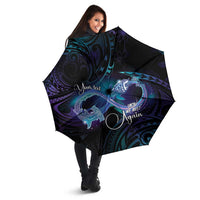 Polynesian Personalized Memorial Umbrella Oceanic Infinity Symbol - Until We Meet Again - Polynesian Pride
