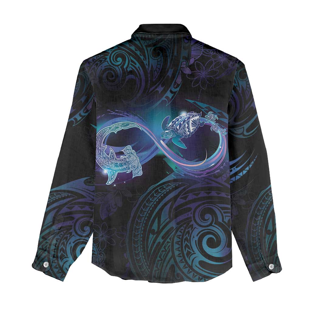 Polynesian Personalized Memorial Women Casual Shirt Oceanic Infinity Symbol - Until We Meet Again - Polynesian Pride