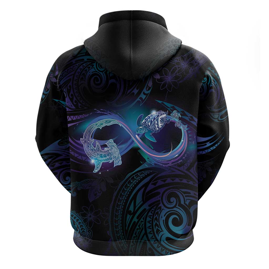 Polynesian Personalized Memorial Zip Hoodie Oceanic Infinity Symbol - Until We Meet Again - Polynesian Pride