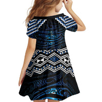 New Zealand Matariki Family Matching Short Sleeve Bodycon Dress and Hawaiian Shirt Galaxy Styled Taniko LT7 - Polynesian Pride