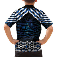 New Zealand Matariki Family Matching Tank Maxi Dress and Hawaiian Shirt Galaxy Styled Taniko LT7 - Polynesian Pride