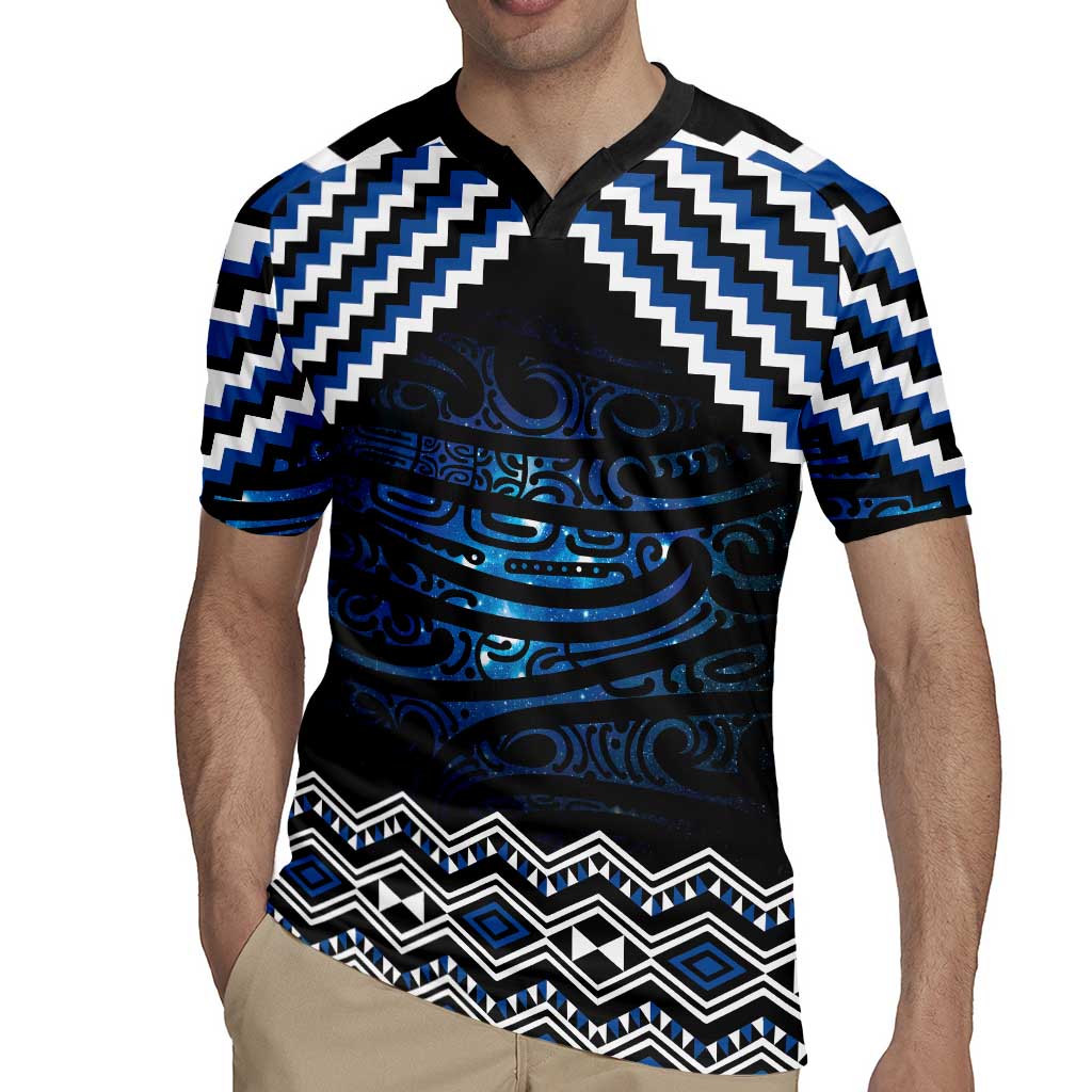New Zealand Matariki Rugby Jersey Galaxy Styled Taniko LT7 - Polynesian Pride