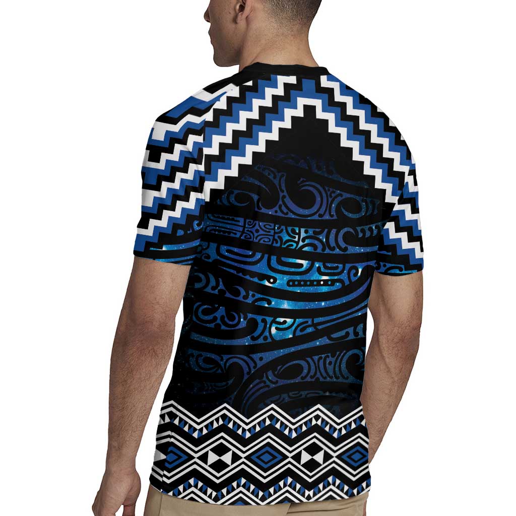 New Zealand Matariki Rugby Jersey Galaxy Styled Taniko LT7 - Polynesian Pride