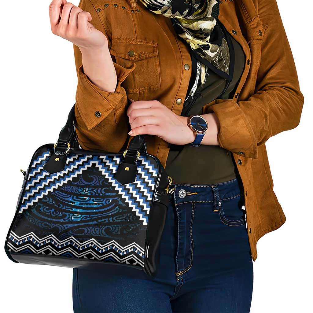 New Zealand Matariki Shoulder Handbag Galaxy Styled Taniko LT7 - Polynesian Pride