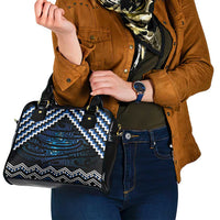 New Zealand Matariki Shoulder Handbag Galaxy Styled Taniko LT7 - Polynesian Pride