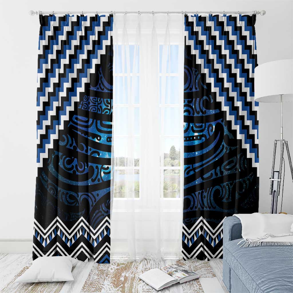 New Zealand Matariki Window Curtain Galaxy Styled Taniko LT7 - Polynesian Pride