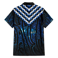 New Zealand Matariki Family Matching Tank Maxi Dress and Hawaiian Shirt Galaxy Poutama Motifs LT7 - Polynesian Pride