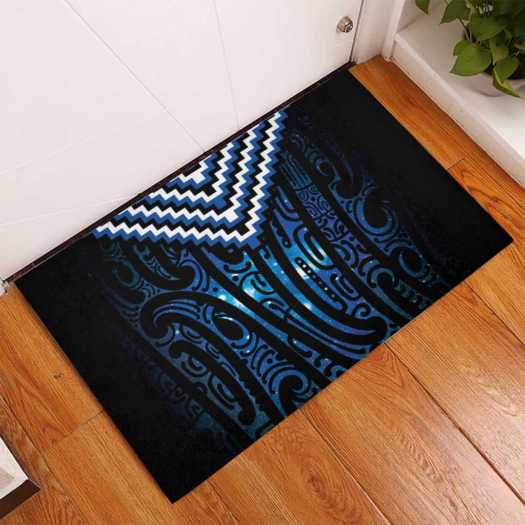 New Zealand Matariki Rubber Doormat Galaxy Poutama Motifs LT7 - Polynesian Pride