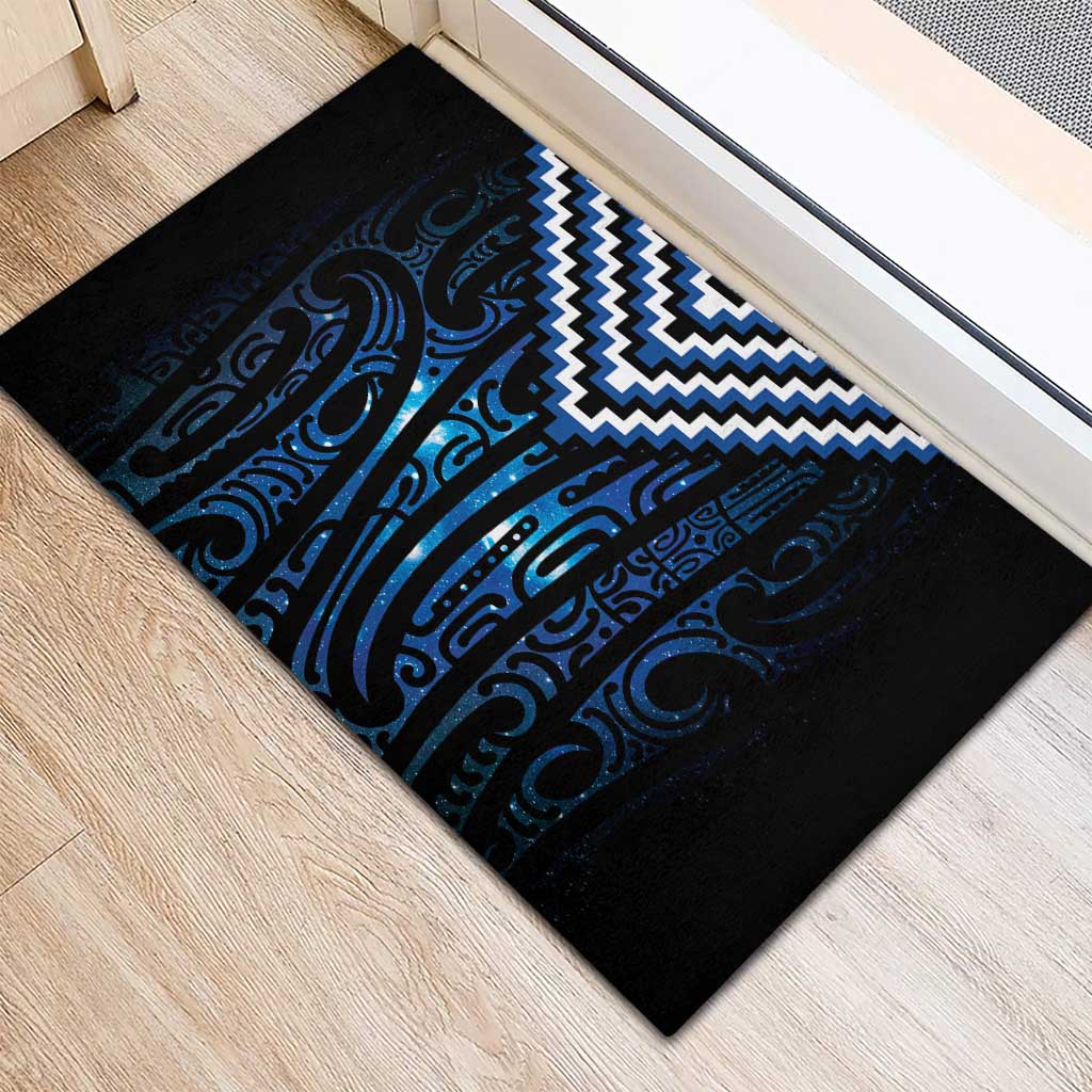 New Zealand Matariki Rubber Doormat Galaxy Poutama Motifs LT7 - Polynesian Pride