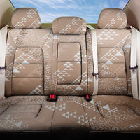 Hawaii Beige Kapa Back Car Seat Cover Vintage 'Ohe Kāpala Motifs Mix Plumeria Leis LT7 One Size Beige - Polynesian Pride