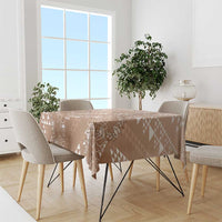 Hawaii Beige Kapa Tablecloth Vintage 'Ohe Kāpala Motifs Mix Plumeria Leis LT7 - Polynesian Pride