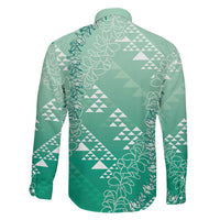 Hawaii Jade Green Kapa Family Matching Puletasi and Hawaiian Shirt Vintage 'Ohe Kāpala Motifs Mix Plumeria Leis LT7 - Polynesian Pride