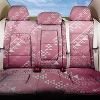 Hawaii Rose Pink Kapa Back Car Seat Cover Vintage 'Ohe Kāpala Motifs Mix Plumeria Leis LT7 One Size Rose Pink - Polynesian Pride