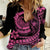 Polynesian Plumeria Women Casual Shirt Ride The Waves - Pink LT7 Female Pink - Polynesian Pride