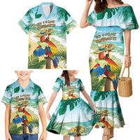 Aloha Hawaii It's 5 o'clock Somewhere Family Matching Mermaid Dress and Hawaiian Shirt LT7 - Polynesian Pride