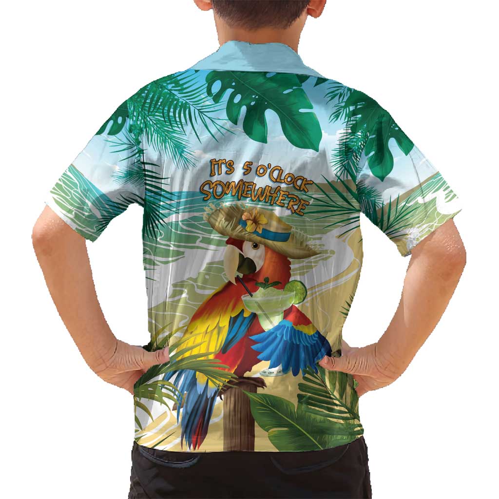 Aloha Hawaii It's 5 o'clock Somewhere Family Matching Summer Maxi Dress and Hawaiian Shirt LT7 - Polynesian Pride