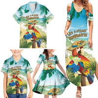 Aloha Hawaii It's 5 o'clock Somewhere Family Matching Summer Maxi Dress and Hawaiian Shirt LT7 - Polynesian Pride