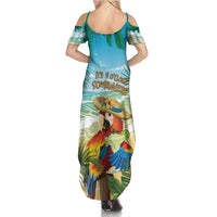 Aloha Hawaii It's 5 o'clock Somewhere Family Matching Summer Maxi Dress and Hawaiian Shirt LT7 - Polynesian Pride