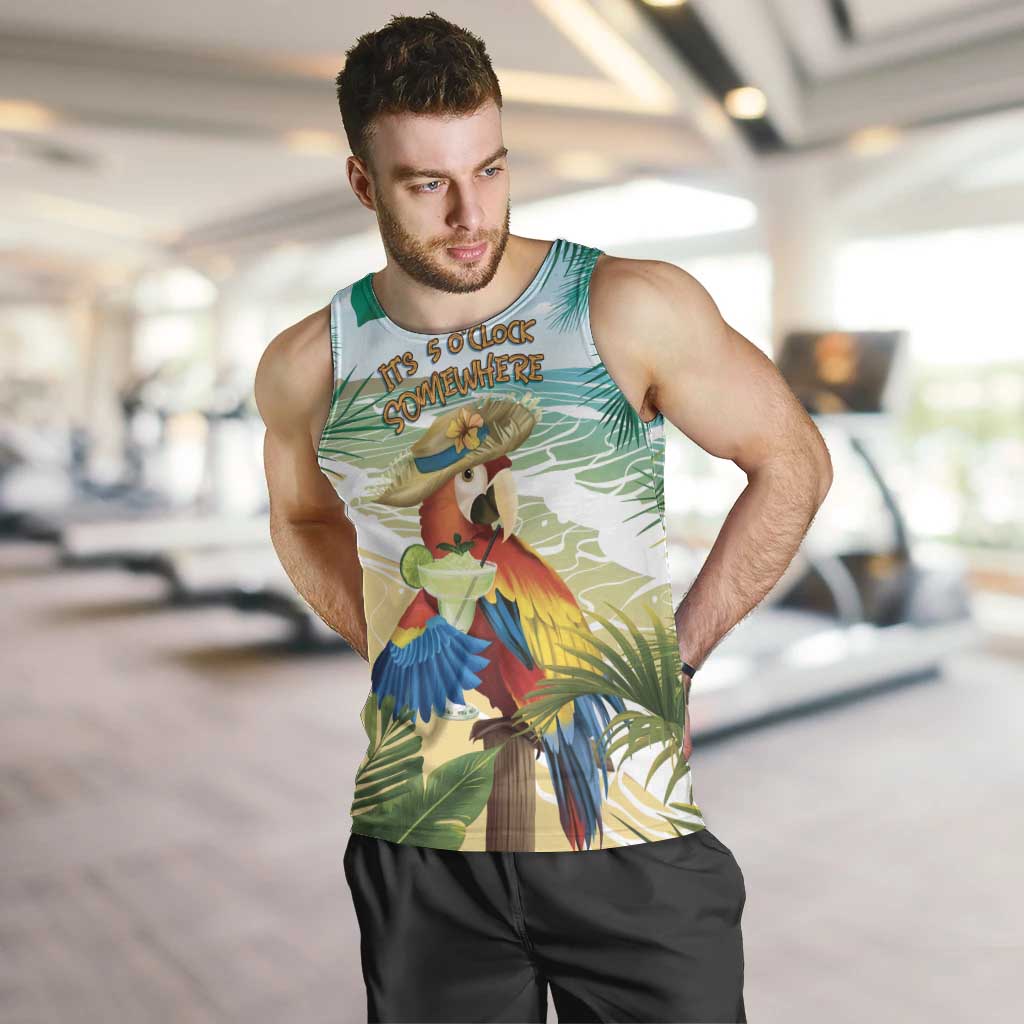 Aloha Hawaii It's 5 o'clock Somewhere Men Tank Top - Polynesian Pride