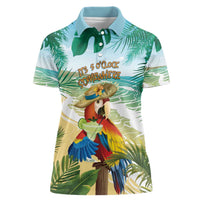 Aloha Hawaii It's 5 o'clock Somewhere Women Polo Shirt LT7 Female Blue - Polynesian Pride