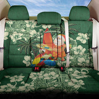 Moss Green Tropical Christmas Hawaii Tapa Back Car Seat Cover Aloha Santa Drink Party LT7 One Size Green - Polynesian Pride