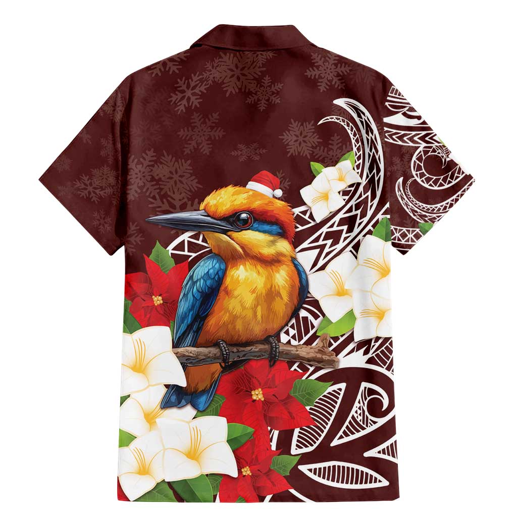 Felis Pasgua Guam Family Matching Mermaid Dress and Hawaiian Shirt Christmas Sihek Kingfisher with Guasali LT7 - Polynesian Pride