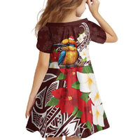 Felis Pasgua Guam Family Matching Off Shoulder Maxi Dress and Hawaiian Shirt Christmas Sihek Kingfisher with Guasali LT7 - Polynesian Pride