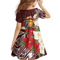 Felis Pasgua Guam Family Matching Summer Maxi Dress and Hawaiian Shirt Christmas Sihek Kingfisher with Guasali LT7 - Polynesian Pride