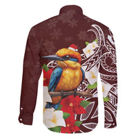 Felis Pasgua Guam Family Matching Summer Maxi Dress and Hawaiian Shirt Christmas Sihek Kingfisher with Guasali LT7 - Polynesian Pride