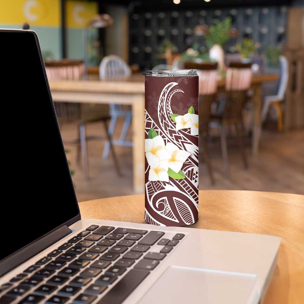 Felis Pasgua Guam Skinny Tumbler Christmas Sihek Kingfisher with Guasali LT7 - Polynesian Pride