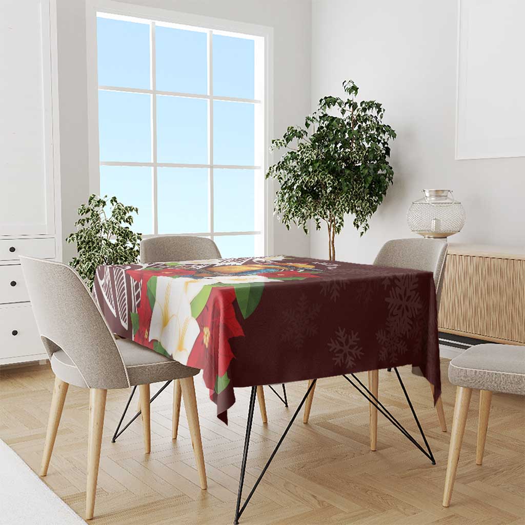 Felis Pasgua Guam Tablecloth Christmas Sihek Kingfisher with Guasali