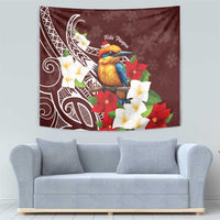 Felis Pasgua Guam Tapestry Christmas Sihek Kingfisher with Guasali LT7 - Polynesian Pride