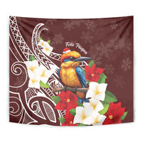 Felis Pasgua Guam Tapestry Christmas Sihek Kingfisher with Guasali LT7 - Polynesian Pride
