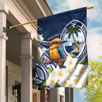 Hafa Adai Guam Garden Flag Sihek Guam Kingfisher with Guasali