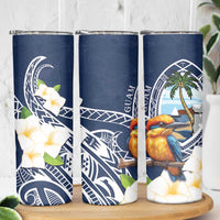 Hafa Adai Guam Skinny Tumbler Sihek Guam Kingfisher with Guasali LT7 - Polynesian Pride