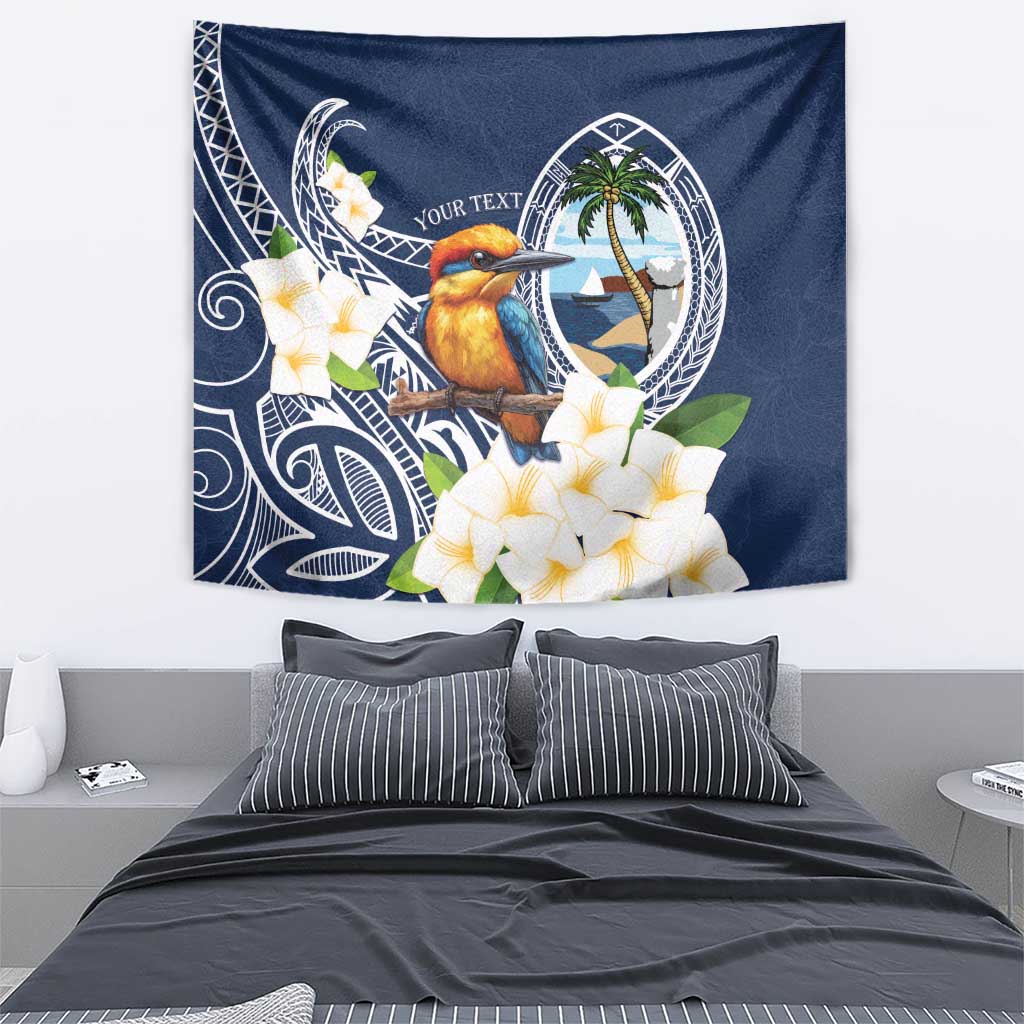 Hafa Adai Guam Tapestry Sihek Guam Kingfisher with Guasali LT7 - Polynesian Pride