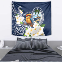 Hafa Adai Guam Tapestry Sihek Guam Kingfisher with Guasali LT7 - Polynesian Pride