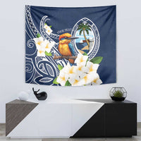 Hafa Adai Guam Tapestry Sihek Guam Kingfisher with Guasali LT7 - Polynesian Pride