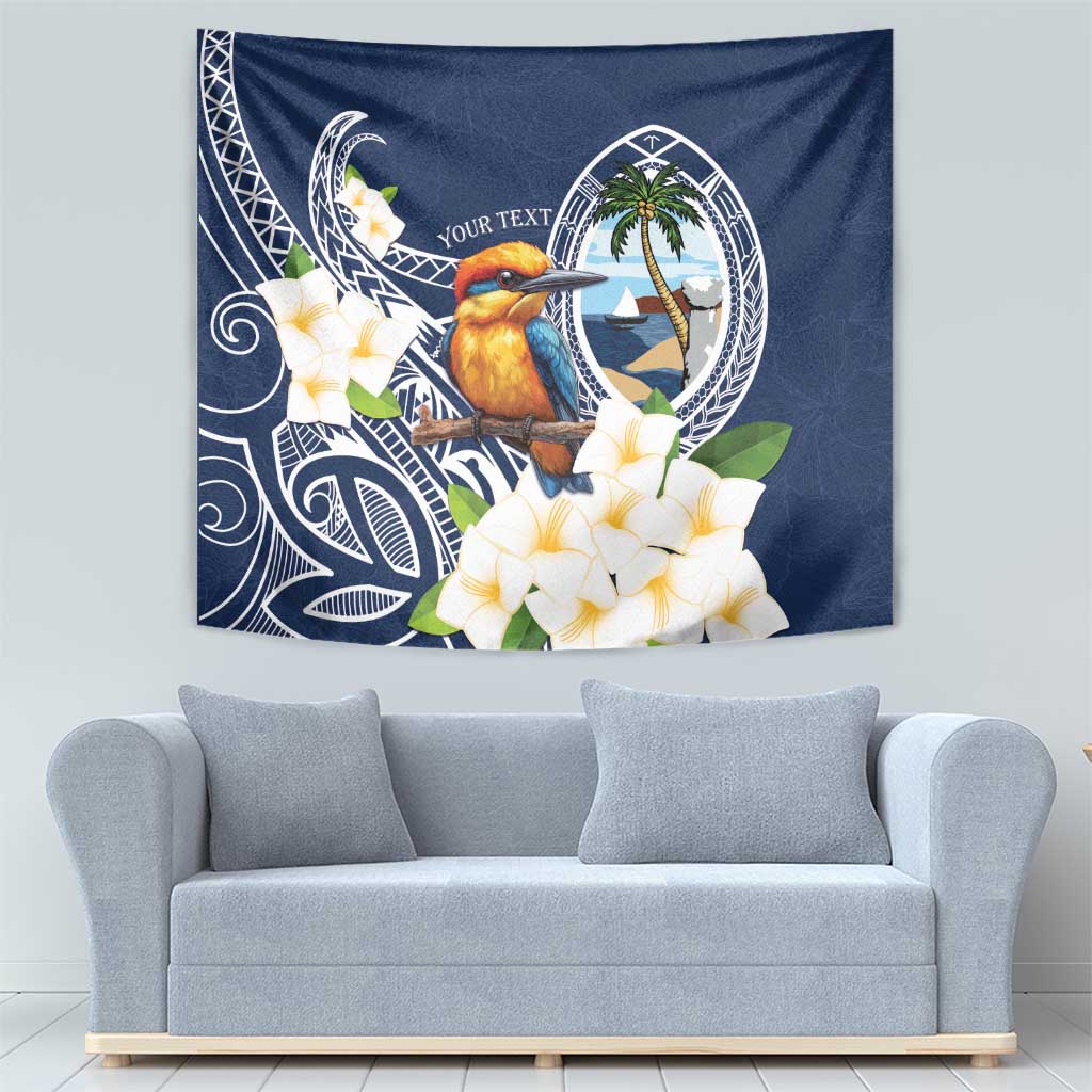 Hafa Adai Guam Tapestry Sihek Guam Kingfisher with Guasali LT7 - Polynesian Pride