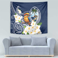 Hafa Adai Guam Tapestry Sihek Guam Kingfisher with Guasali LT7 - Polynesian Pride