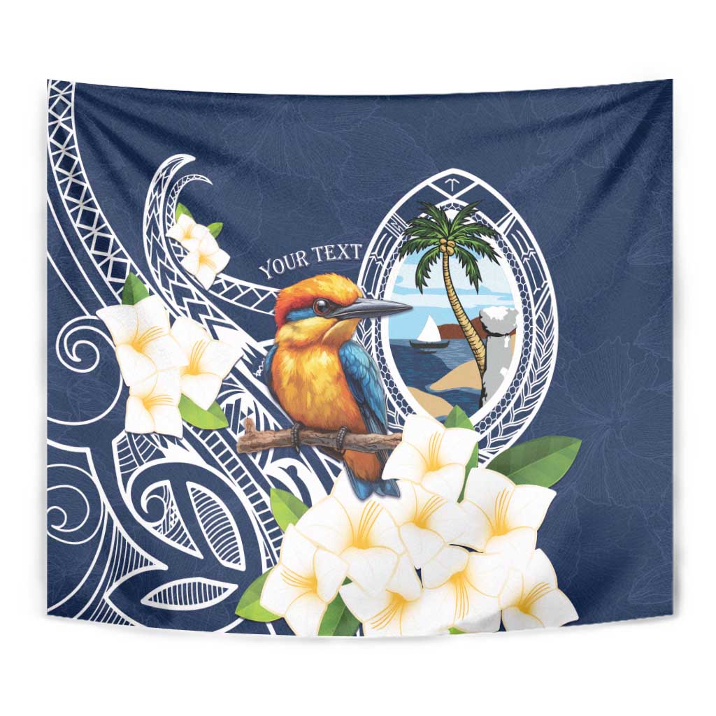 Hafa Adai Guam Tapestry Sihek Guam Kingfisher with Guasali LT7 - Polynesian Pride