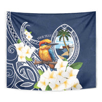 Hafa Adai Guam Tapestry Sihek Guam Kingfisher with Guasali LT7 - Polynesian Pride