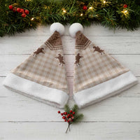 Aloha Hawaii Cowboys Paniolo Christmas Santa Hat Beige Palaka LT7 - Polynesian Pride