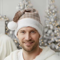 Aloha Hawaii Cowboys Paniolo Christmas Santa Hat Beige Palaka LT7 - Polynesian Pride