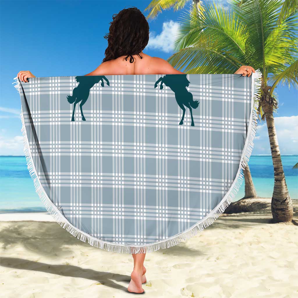 Aloha Hawaii Cowboys Paniolo Beach Blanket Teal Palaka LT7 - Polynesian Pride